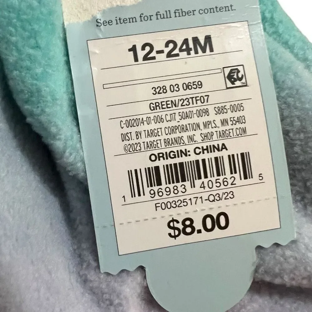 NEW Cat & Jack Baby Girls' Fleece Beanie Green Purple Blue 12-24M